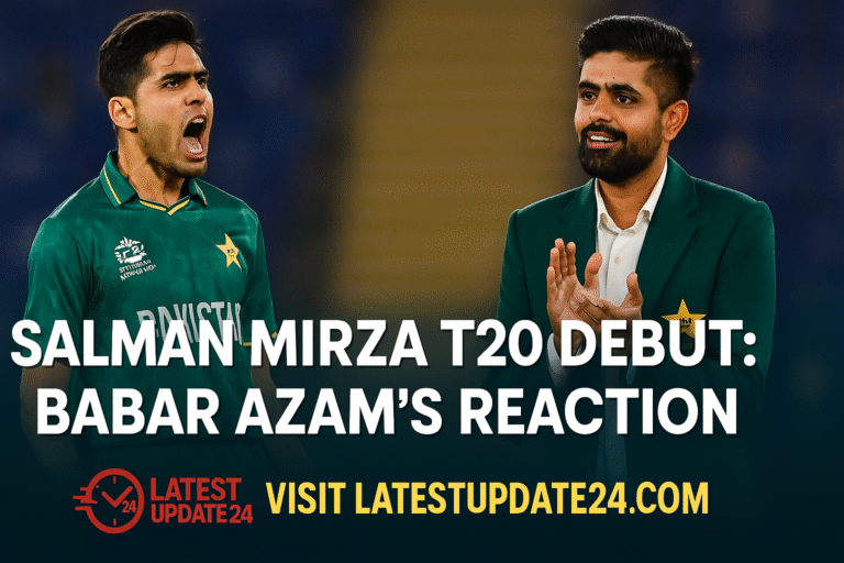 Salman Mirza’s Sensational T20 Debut: Babar Azam Reacts to Rising Star