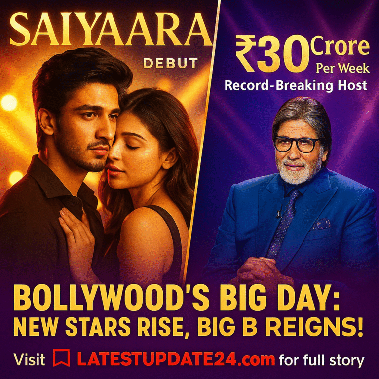 Ahaan Panday & Aneet Kapoor Debut in Saiyaara Amitabh Bachchan Highest Paid TV Host