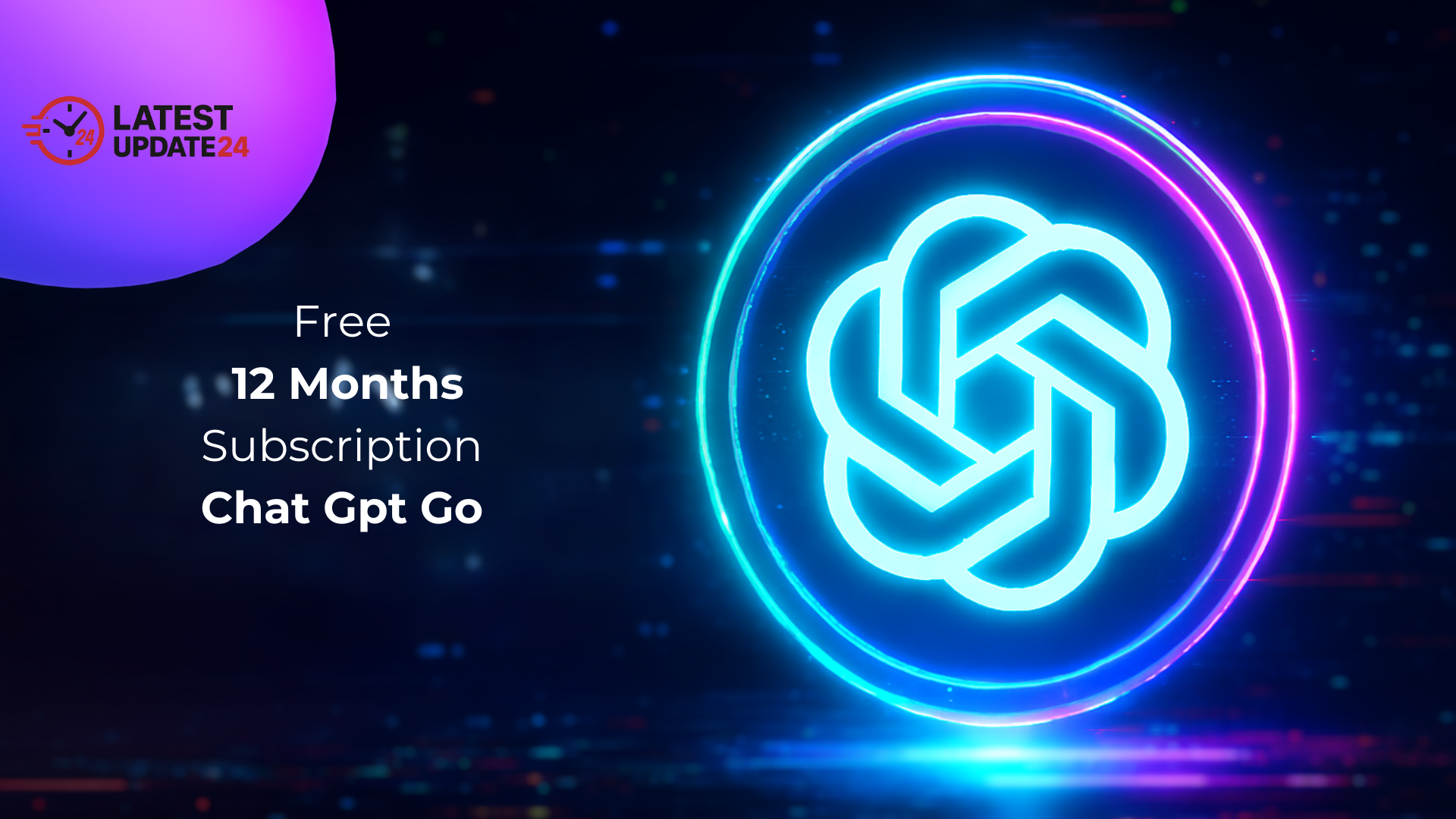ChatGPT Go is now available free for 12 months!